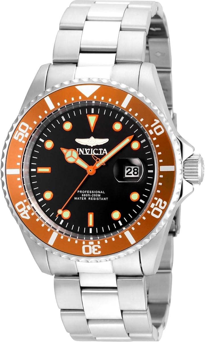 Men's 22019 Pro Diver Analog Display Quartz Silver Watch
