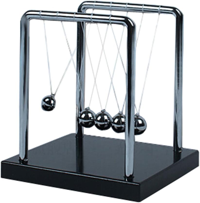boutique1583 Newton's Cradle Balance Balls Physics Science Pendulum Home Office Decoration