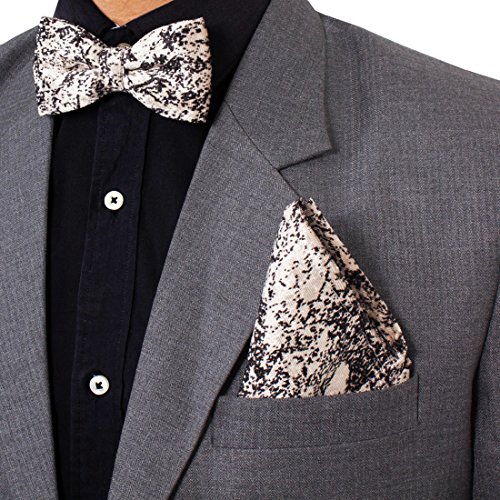 Image of VIBHAVARI Men's Bow Tie & Pocket Square
