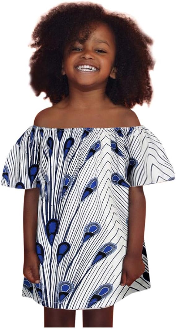 Amazon Jikial キッズ服 女の子 ワンピース ミニドレス チュールドレス 一字の肩 アフリカ風 スカート ミニ プリンセススカート 可愛い パーティードレス カジュアル 子供服 七五三 通園 通学 結婚式 発表会 人気 フォーマル お姫様 演劇 イベント 衣装 フォーマル 通販