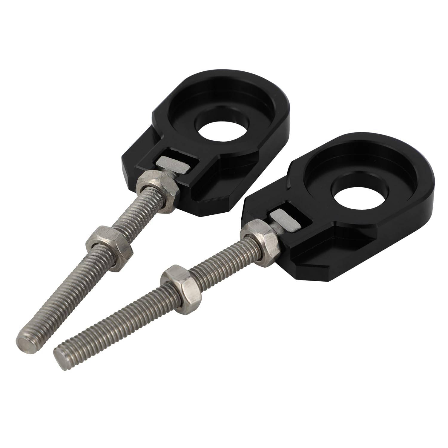 Lot de 2 tendeurs de chaîne de 12 mm pour moto tout-terrain CRF110 CRF 110F 2013-2025 - Noir