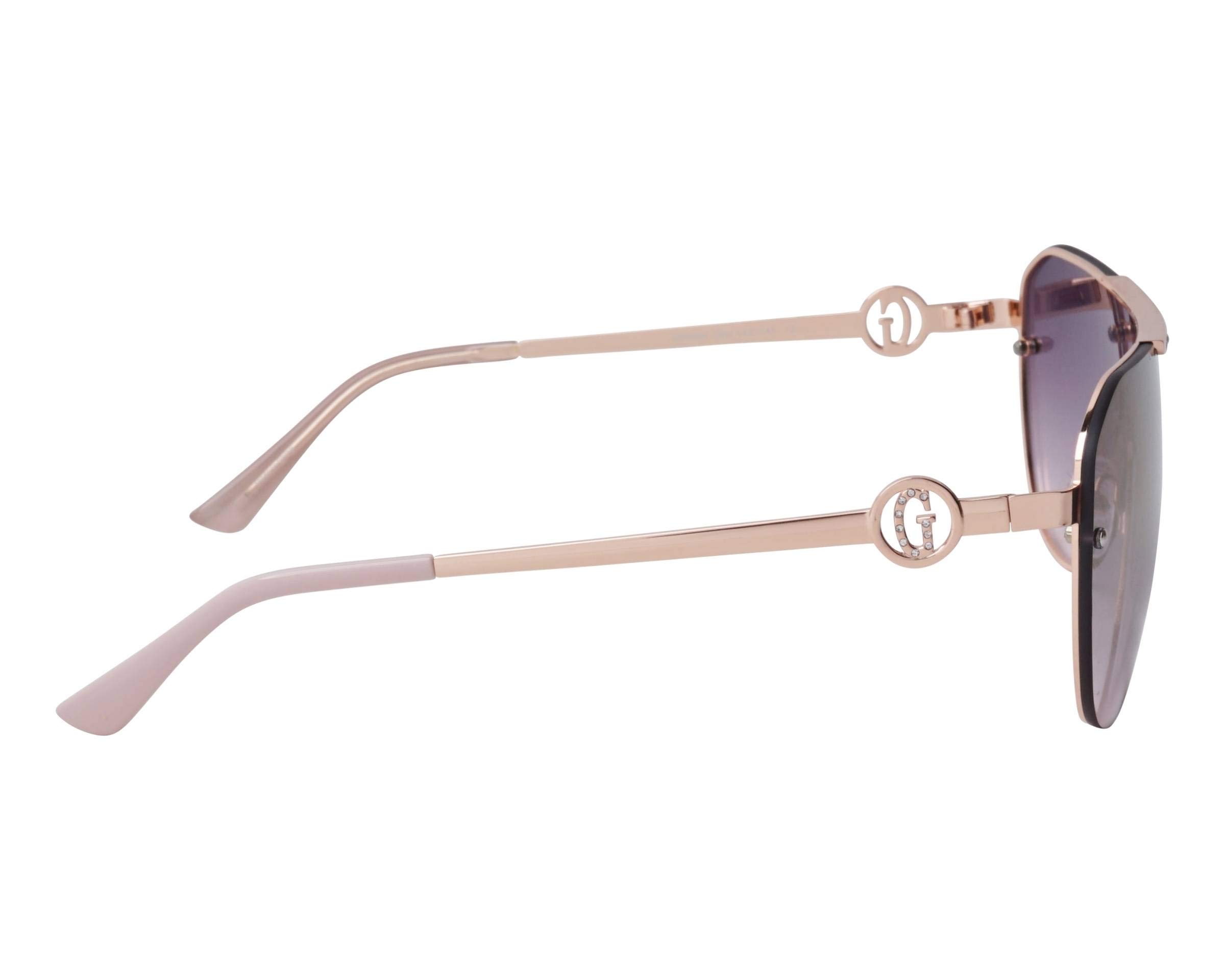 GUESS Factory Pave Shield Sunglasses