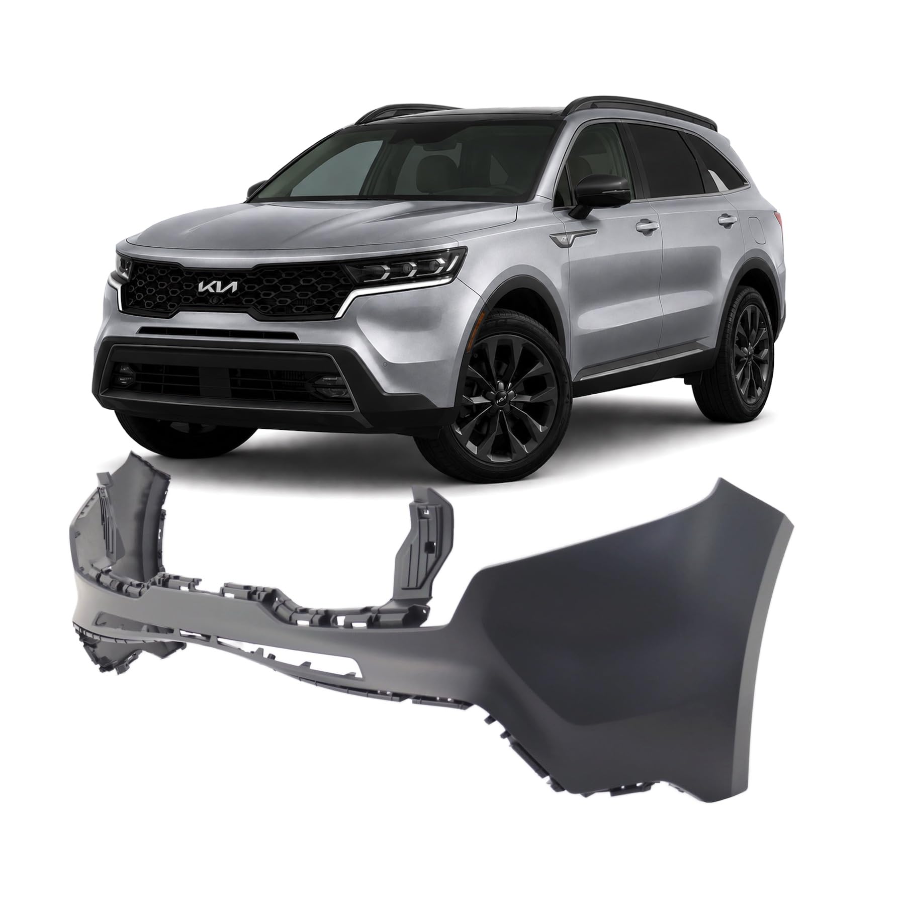 FitParts Compatible with Kia Sorento 2021–2023 Front Upper Bumper Cover
