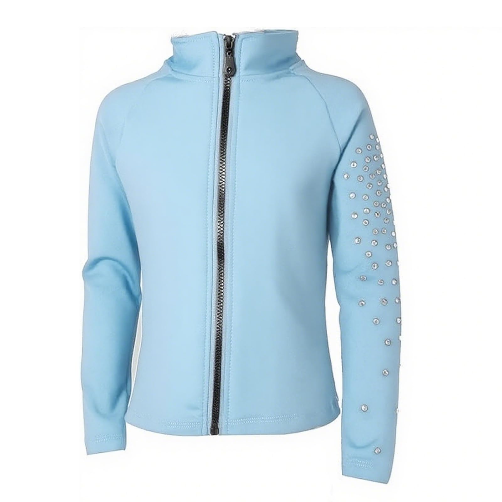 LIUHUO Girls Figure Skating Training Suit Jacket - Elegant Skating Top Ventilate Practice