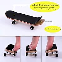 Vista 4 de 100 Piezas de Cinta Adhesiva de Agarre de Espuma para Diapasones de Dedos, Adhesivos de Madera Negros de Calidad Antideslizantes Mini Diapasón 110mm