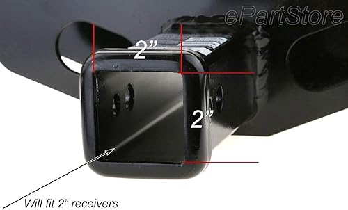 Vista 20 de eVerHITCH - Cubierta de enganche de metal con emblema de bandera de Estados Unidos de acero inoxidable con perno pasador