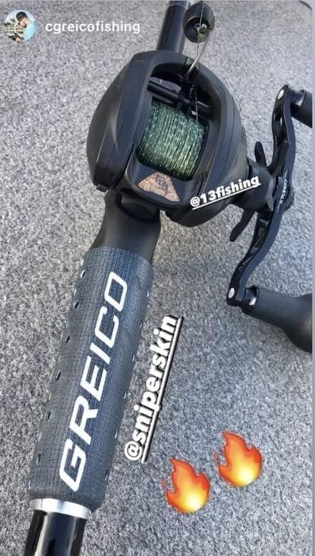 Miniatura 6 de Agarre para caña de pescar SNIPER SKIN - Accesorios de equipo de pesca - Impermeable y ajustable - Fácil de instalar, fuerte agarre de reemplazo