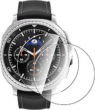 AOKUMA Tempered Glass Screen Protector for Samsung Galaxy Watch 8 Classic 46 mm, Pack of 2, Screen Protector Compatible with Samsung Watch 8 Classic 46 mm, Premium Tempered Glass Screen Protector with 9H Hardness, Anti-Scratch Protective Glass