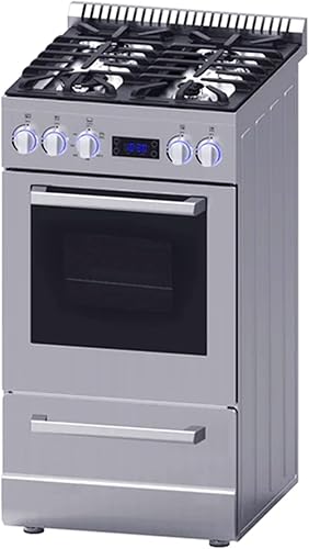 Avanti Cocina de Gas Serie ELITE Compacta de Diseño Independiente, Capacidad de 2.1 Pies Cúbicos, 4 Quemadores Sellados con Encendido Electrónico,