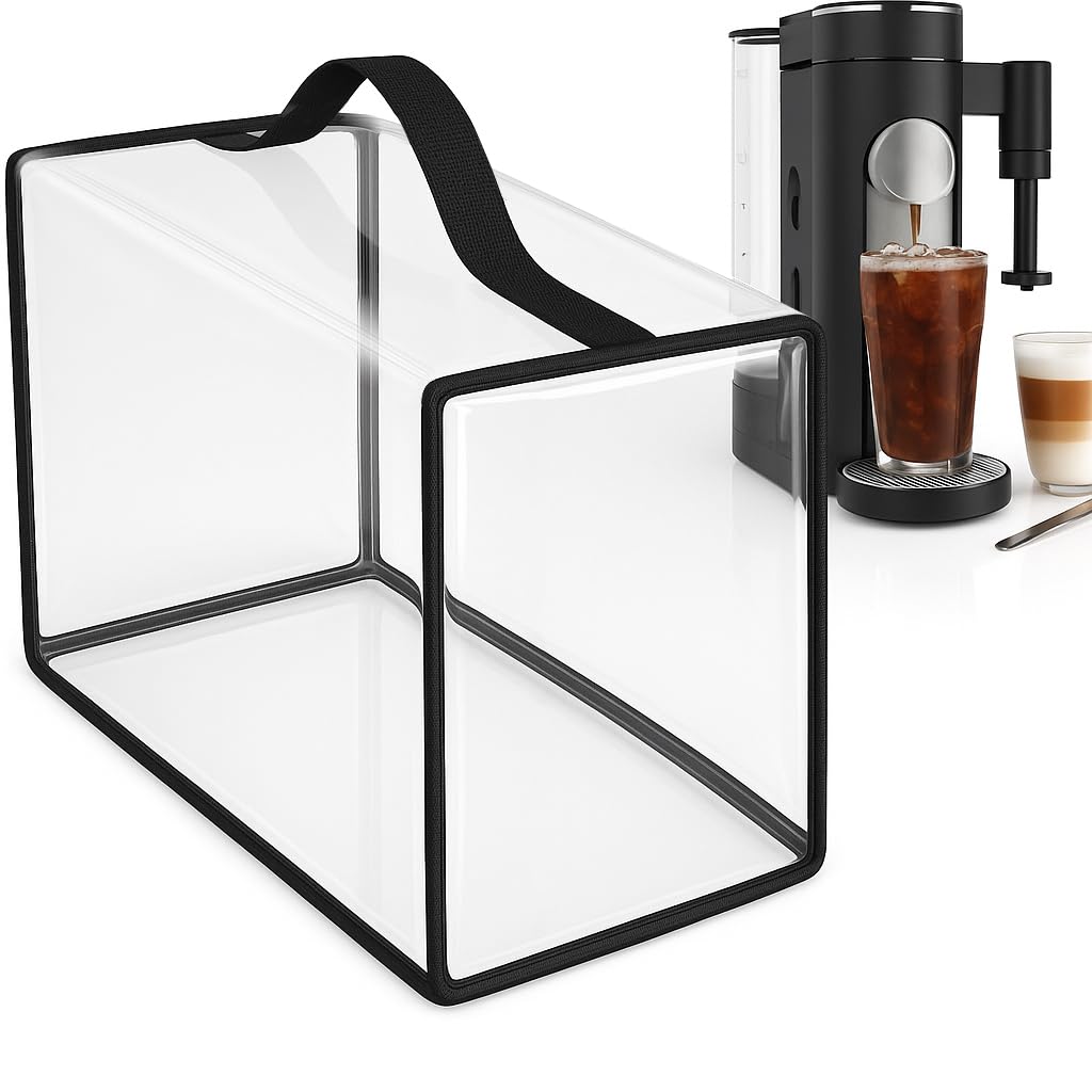 Coffee Maker Cover for Ninja Single Serve Coffee Maker,Transparent PVC Material Duty Waterproof Dust 15
