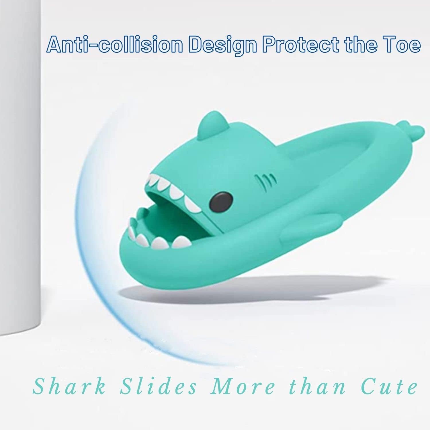 Cloud Shark Slides Slippers for Women and Men, Summer Quick Dry Shower Sandals, Cute Beach Slippers Shower Shoes for Unisex Adult Home Super Soft Massage Shark Cloud Slippers for Indoor & Outdoor