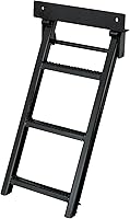 Buyers Products RS3 Black 3-Rung Retractable Truck Step - 500 lb Capacity, Non-Slip Treads, Folds Away, Easy Bolt-On Install