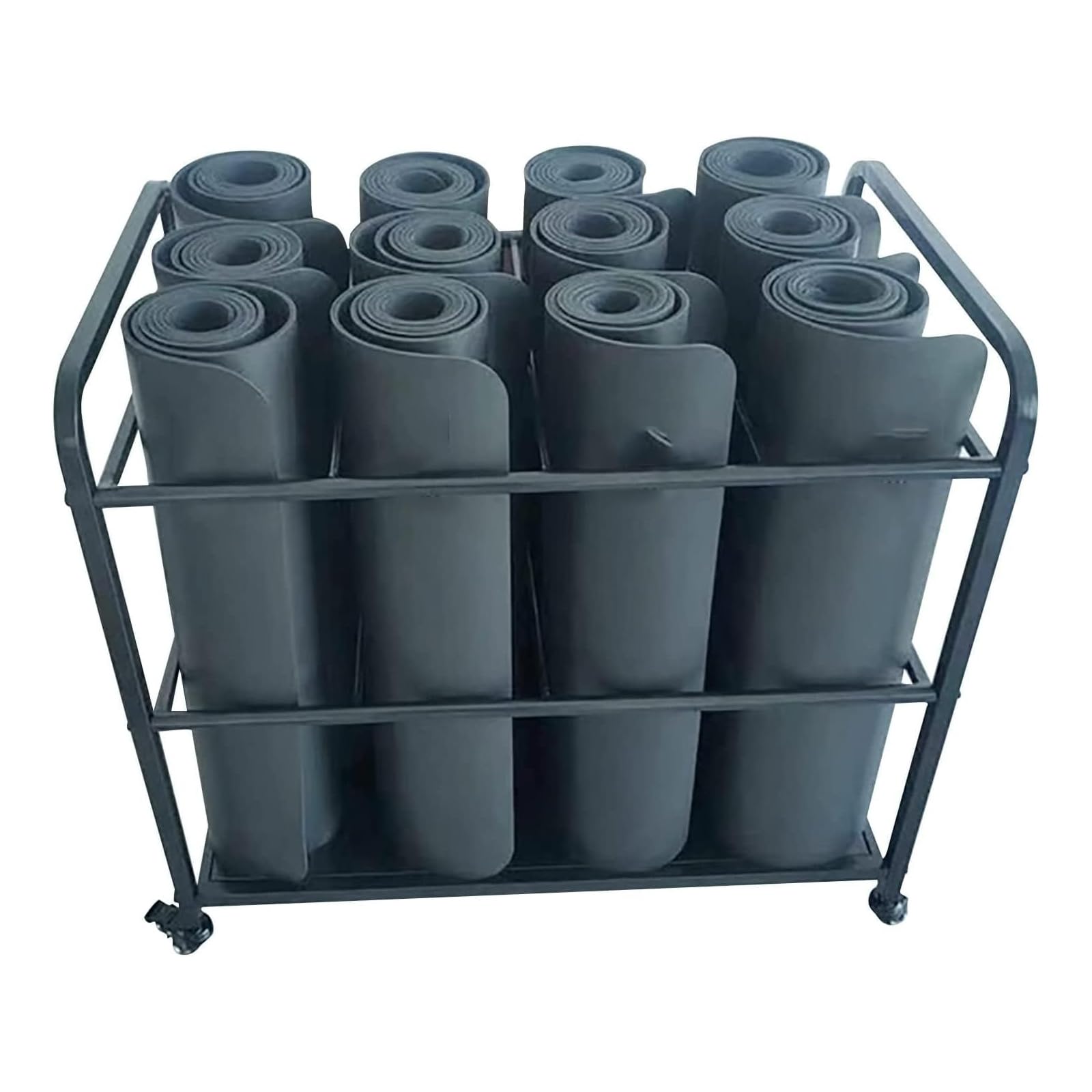 Chariot de rangement pour tapis de yoga moderne au design épuré