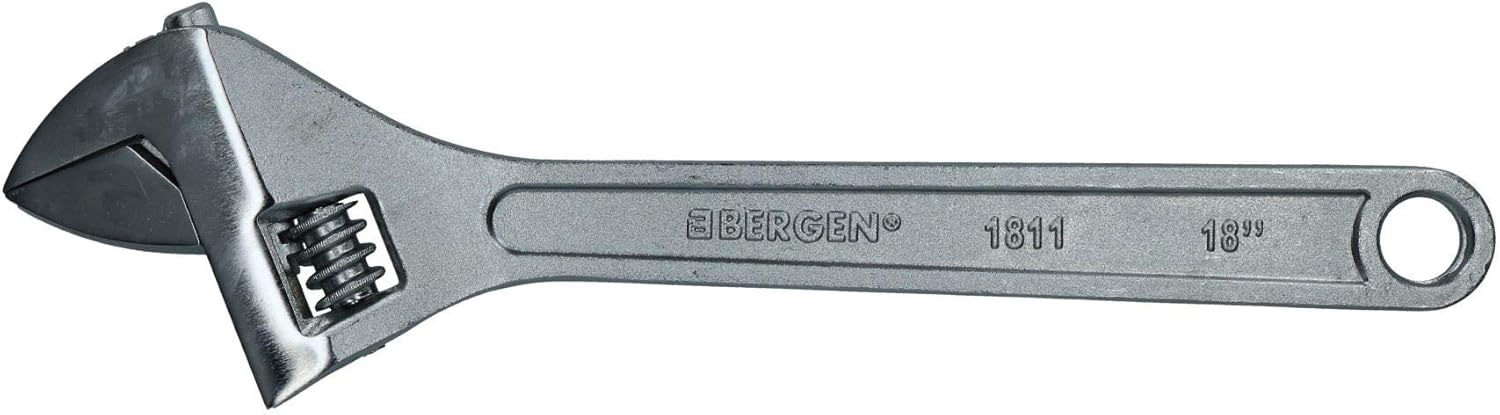 18" / 450mm Standard Adjustable Spanner Monkey Wrench Plumbers 0-53mm