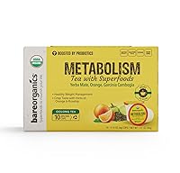 Vista 2 de BareOrganics TÉ METABOLISMO (Orgánico) con Superalimentos y Probióticos (Compatible con Keurig® K-Cup®) 60CT