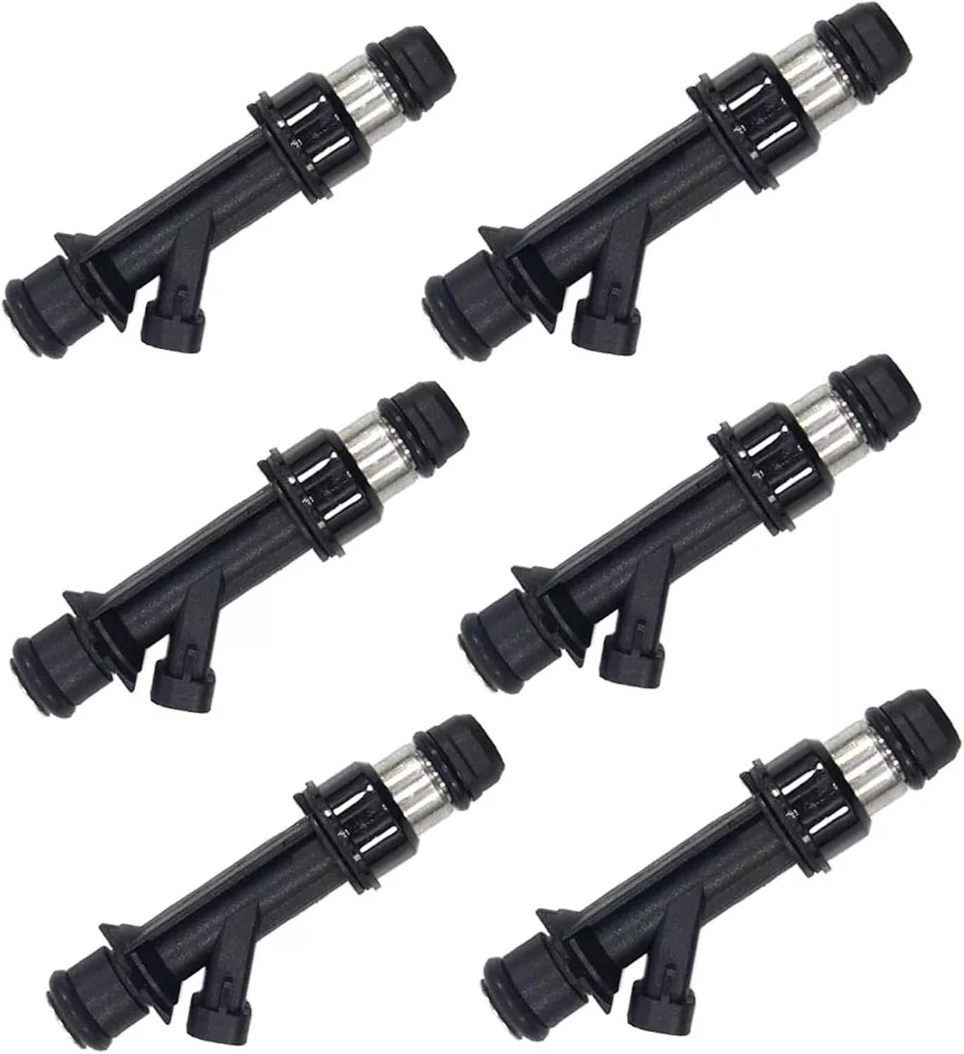 OEM 25323972 Set of 6PCS Fuel Injector Nozzle Compatible With Buick Chevy Pontiac 3.1L 3.4L 3.8L replace 25322180 25323971