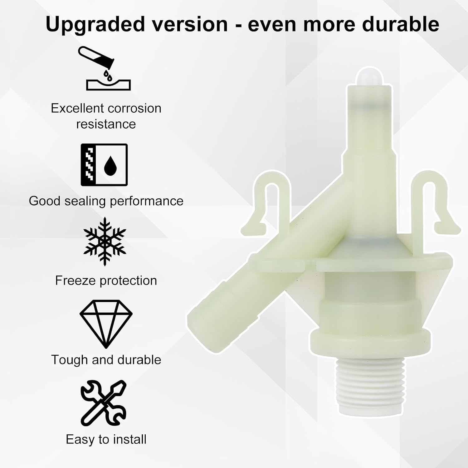 RV Toilet Valve Replacement Kit for Dometic Toilets, 385311641 RV Toilet Parts and Accessories Includes Hardware and Seal Compatible with Dometic 300 301 310 311 320 321 Pedal-Flush Toilets