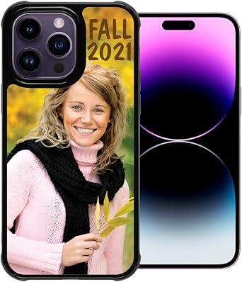 PixCase i14 ProMax 6.7 in, Picture Frame Case, Shock Absorbing Protection