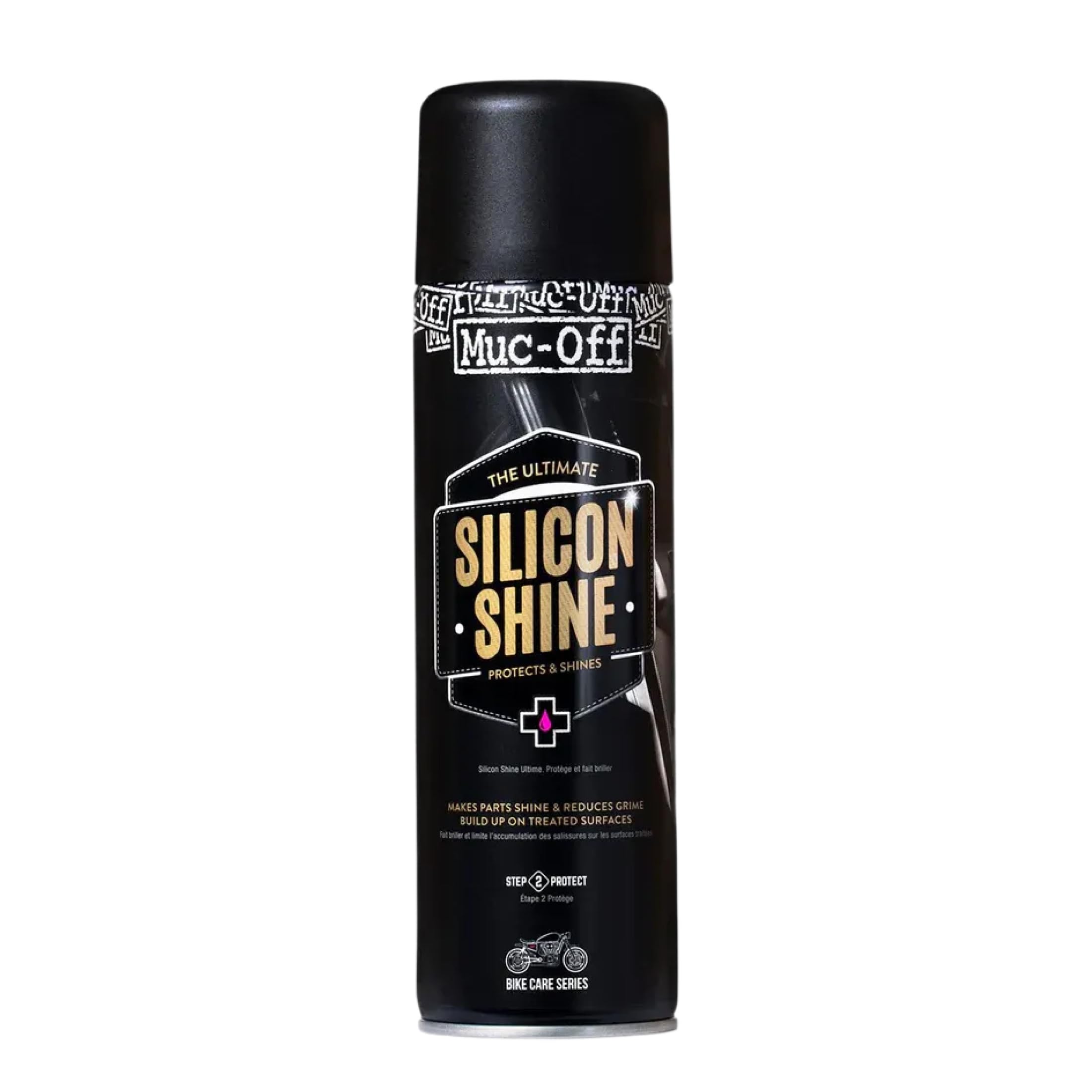 Muc-Off Silicon Shine Abrillantador de Moto de Silicona Líquida, 500 ML - Spray Protector de Moto Abrillantador para un Acabado Luciente - Protege y Ayuda a Prevenir la Adherencia de la Suciedad