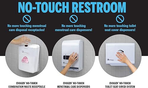 Miniatura 4 de Evogen Receptáculo combinado No-Touch (EVNT-CWR), blanco