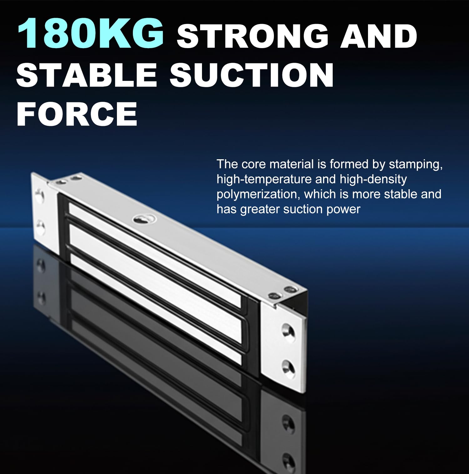 VOBOR Serrure Electrique Magnétique, 180 kg DC 12V Ventouse Electromagnetique Serrure Electrique, Verrouillage de Porte Magnétique pour Système de Contrôle D'accès de Porte