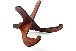 CAHAYA Wooden Tripod Stand for Acoustic, Classical, Bass Guitars (CY0180)