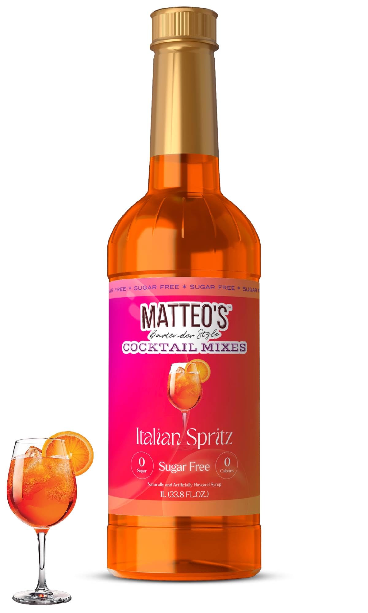 Matteo's Sugar Free Cocktail Mixes - Delicious & Refreshing Drink Mixers, Zero-Calorie & Carb-Free Cocktails, Non-Alcoholic, Skinny & Licious Syrups