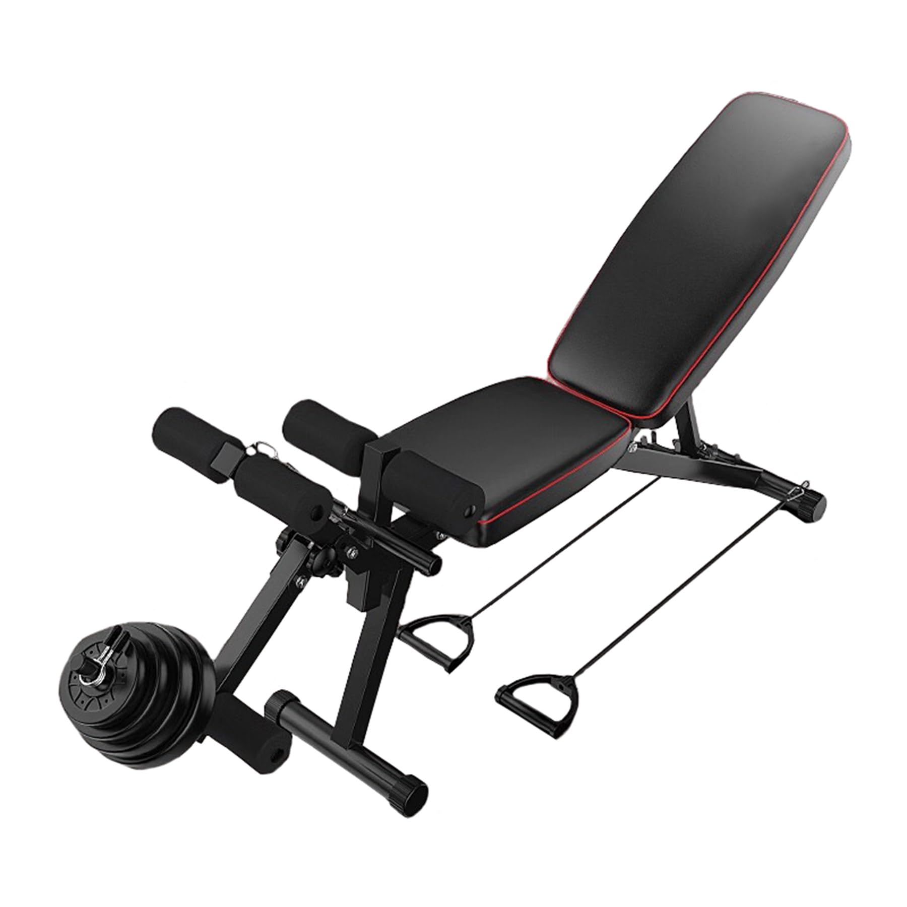 Banco De Pesas, Banco De Musculacion con 5 Ángulos Ajustables, Máquina para Perder Peso De Cuerpo Completo, Maquina Cuadriceps, Capacidad De 440 LB