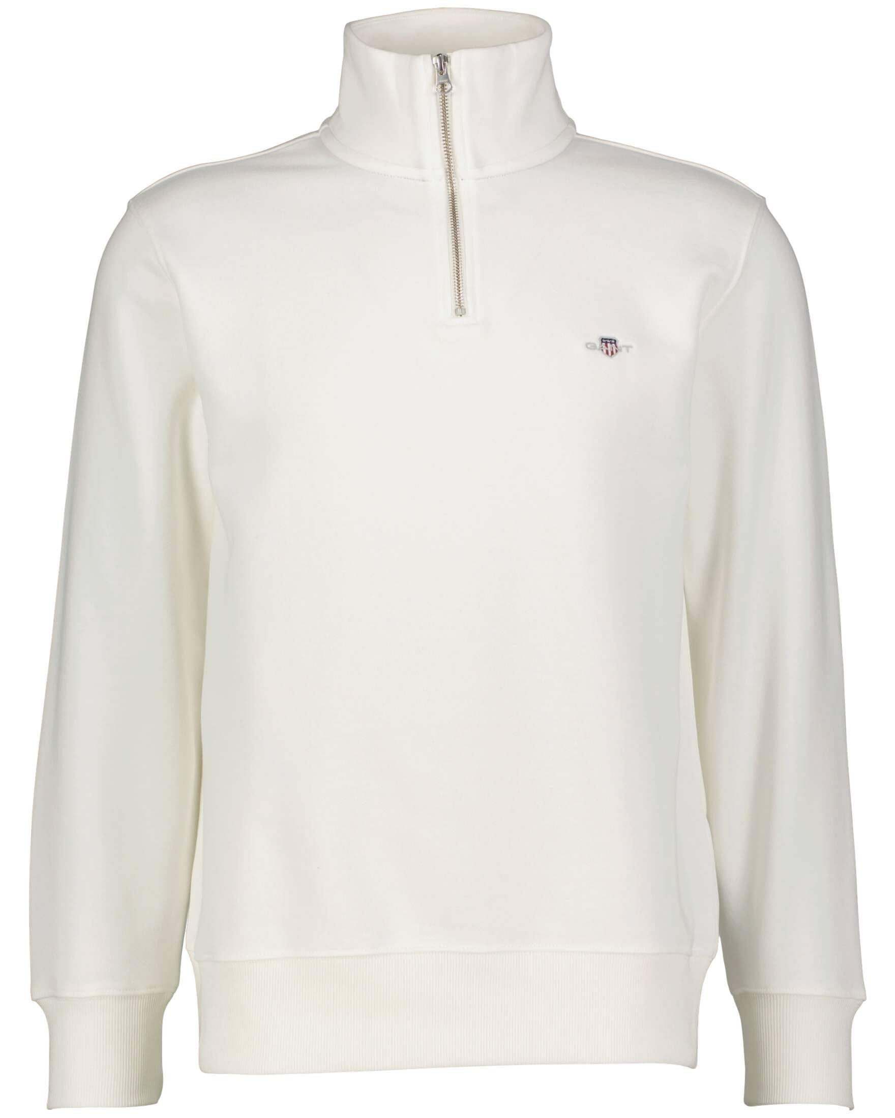 GANT REG Shield Half Zip Sweat, Eggshell, XL