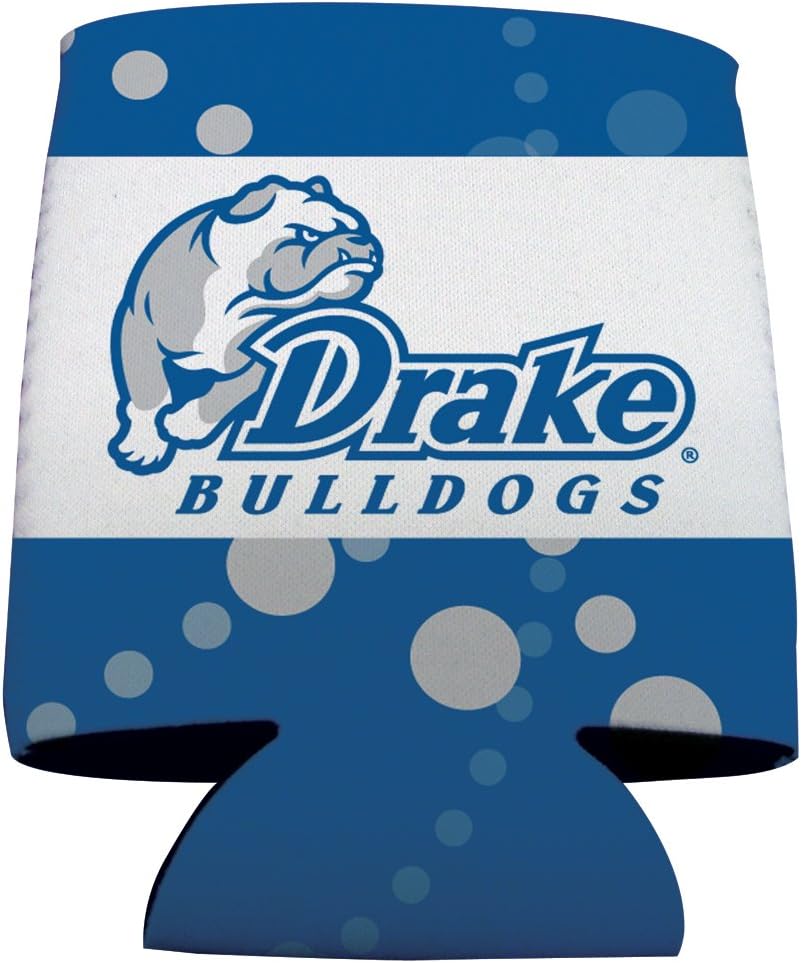 VictoryStore Can and Beverage Coolers - Drake University, Circle Design 4, Set of 6