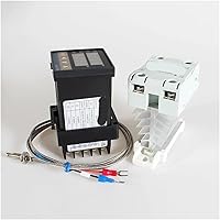 Vista 7 de REX-C100 PID controlador de temperatura 220v 400 grados Digital termostato salida 40A SSR K tipo termopar