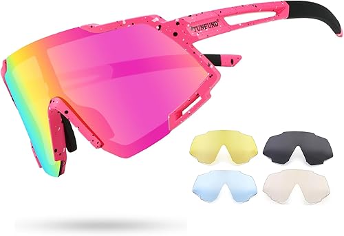 Miniatura 11 de Youth Viper Polarized Sunglasses for Kid Boys Girls Age 10-15 4 Interchangeable Lenses UV400 Glasses for Cycling Baseball