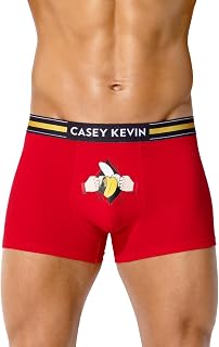Boxers for Men Underwear Trunks Funny Cotton Boxers Shorts Cartoon Printed Boxer Briefs Holiday Novelty Underpants