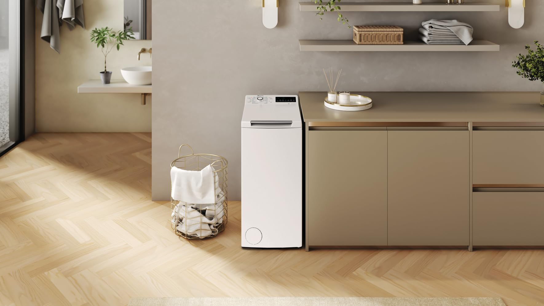 Bauknecht WMT Eco Shield 626 A Waschmaschine, 6 kg, 1200 U/min, Toplader, Antiflecken 20°, Aqua Saver Sparprogramm, Kurz 30’,leiser Inverter-Motor, Mehrfachwasserschutz+, Weiß