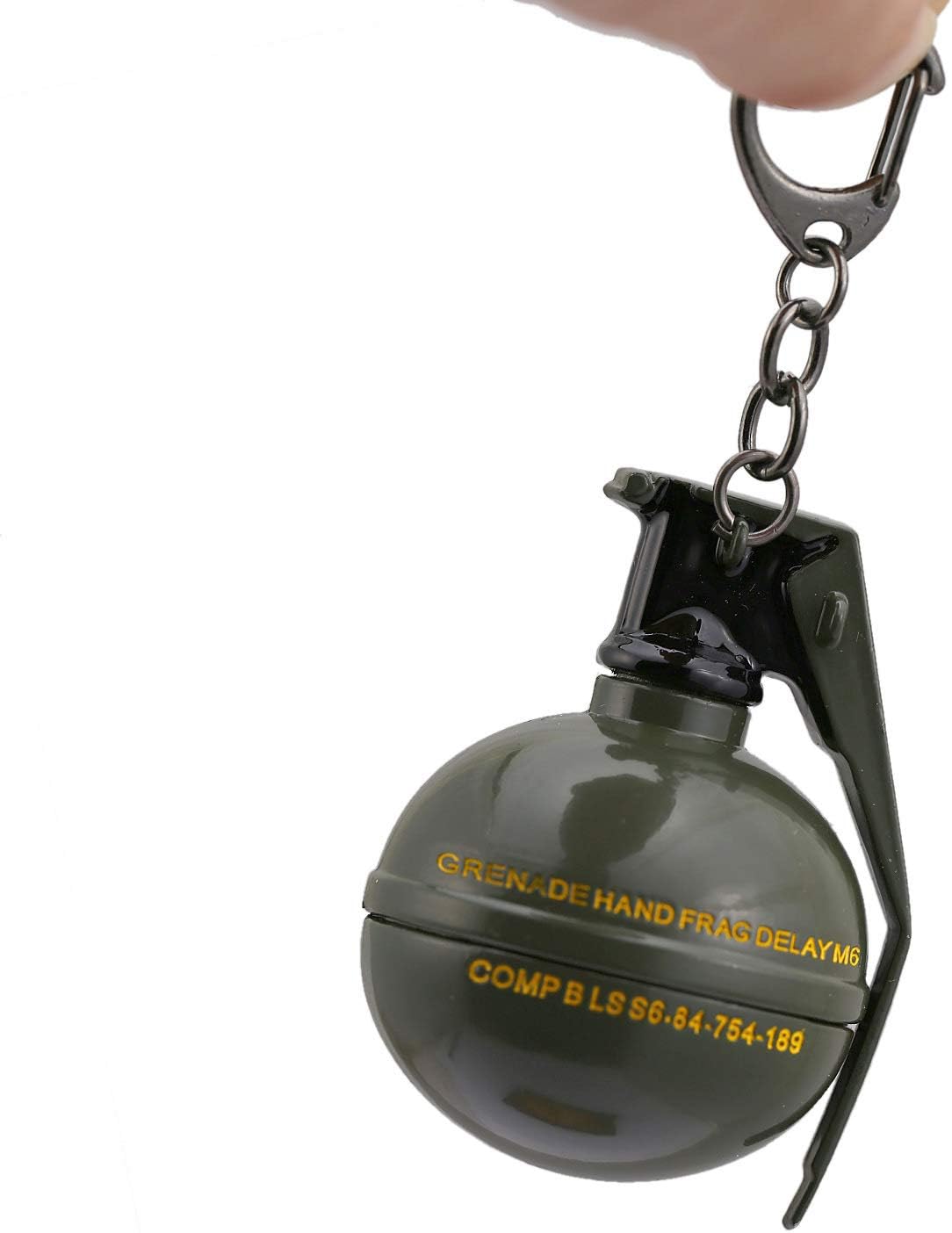 – Frag Grenade Metal Novelty Keychain, Tactical EDC Accessory for Loadouts, Keys & Backpacks