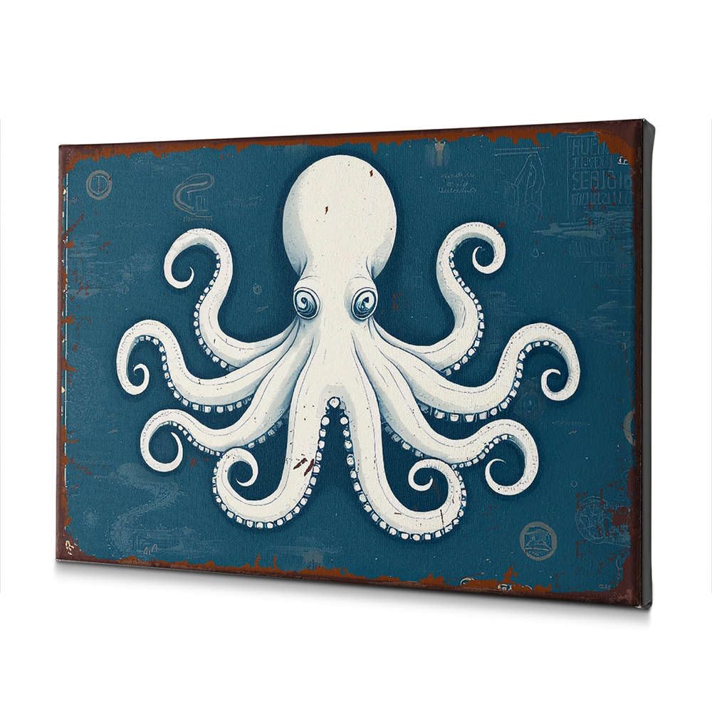 Tableau chretienne de Paques pieuvre blanche cadeau de bapteme - 5