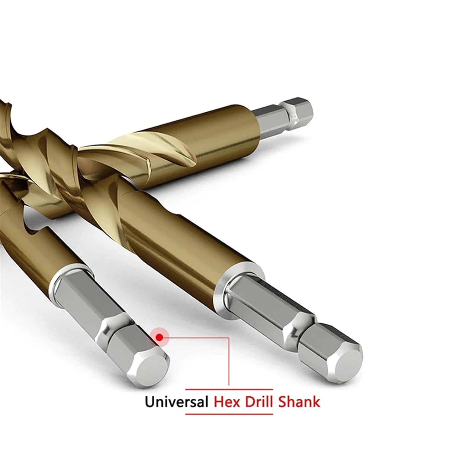Hexagonal Handle Twist Drill Bit Special Stainless Steel Metal Iron Straight Handle High-Speed Steel Hole Opener 1Pcs(2.0mm 5pcs)