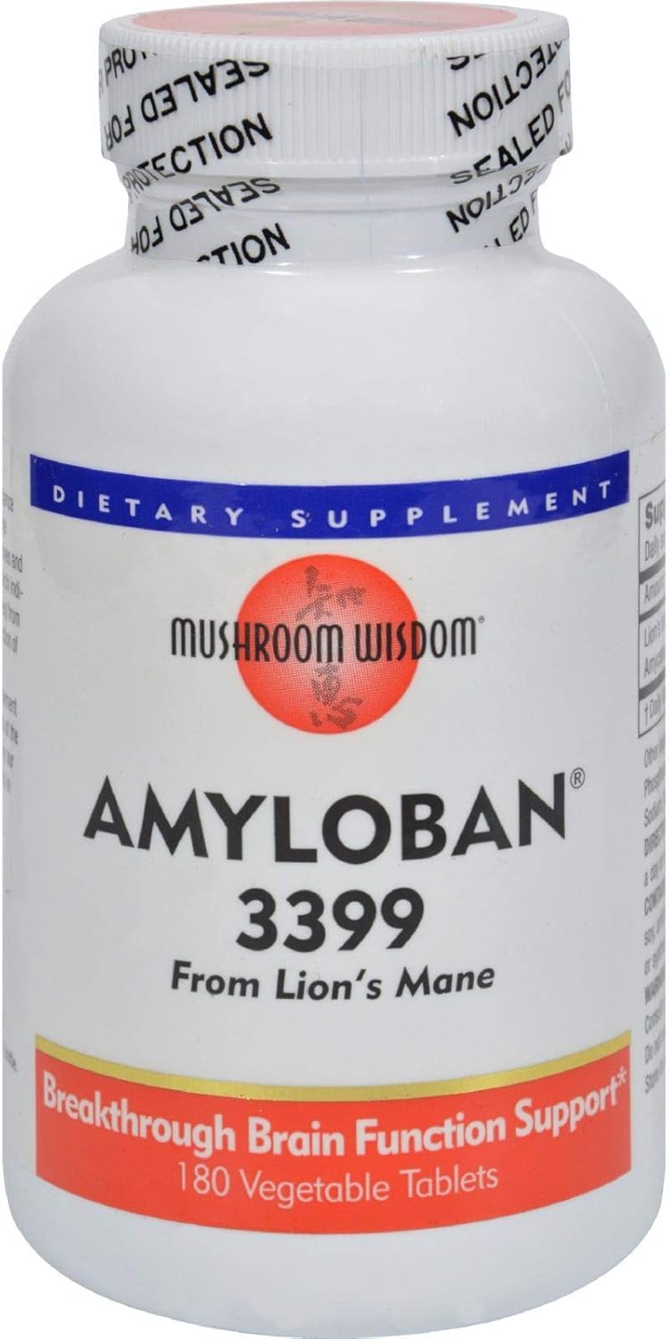 Mushroom Wisdom Amyloban 3399 - 180 Tablets