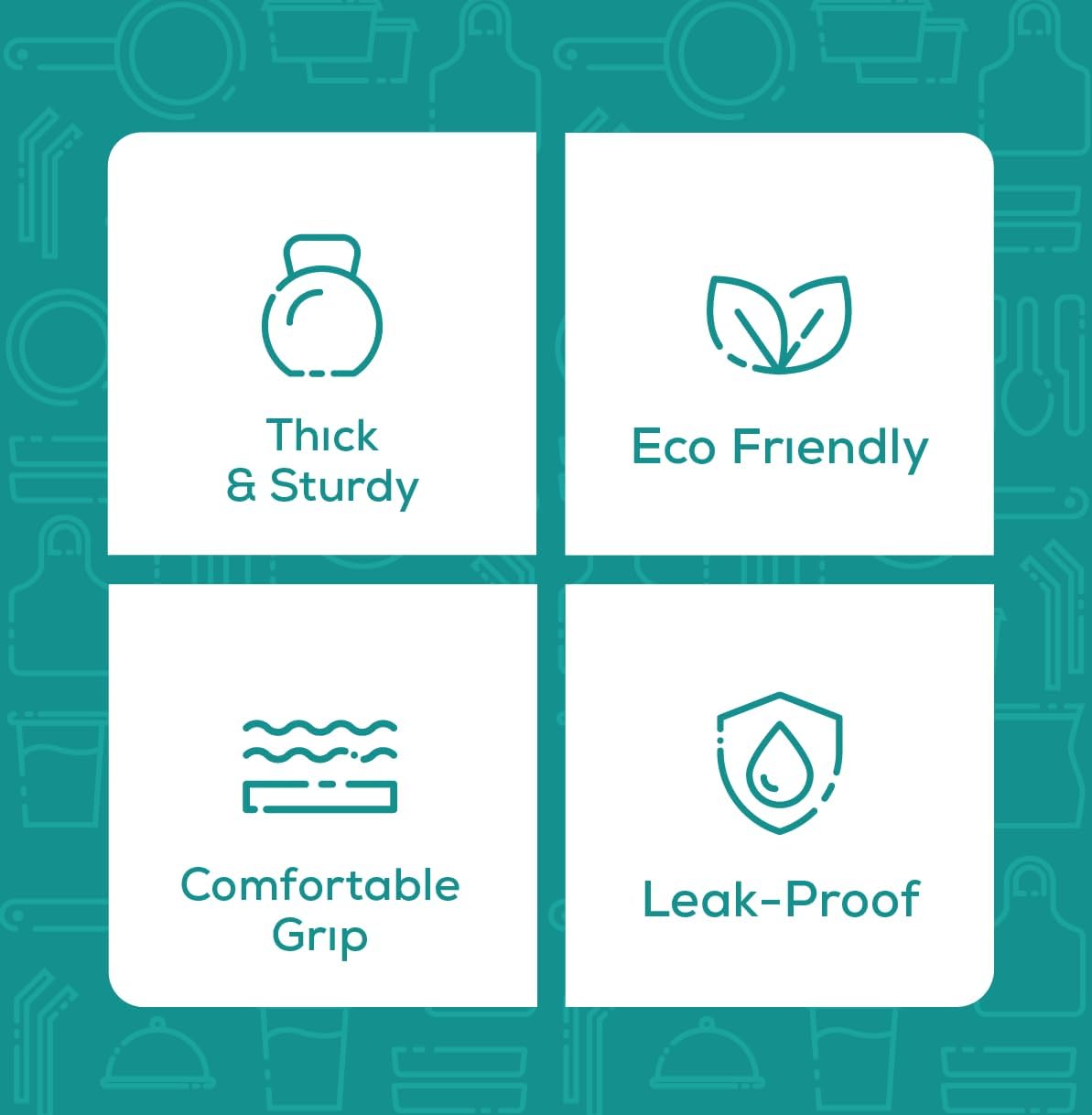 GUSTO [50 Sets 16 oz. Disposable Kraft Coffee Cups with Black Lids, Sleeves - To Go Paper Hot Cups- Formerly Comfy Package - Image 3