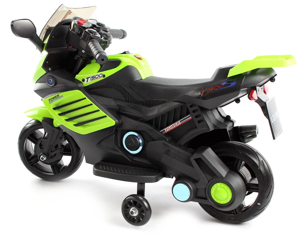 Motorrad RR S1000, Kinderauto Kinderfahrzeug Elektromotorrad (Grün)