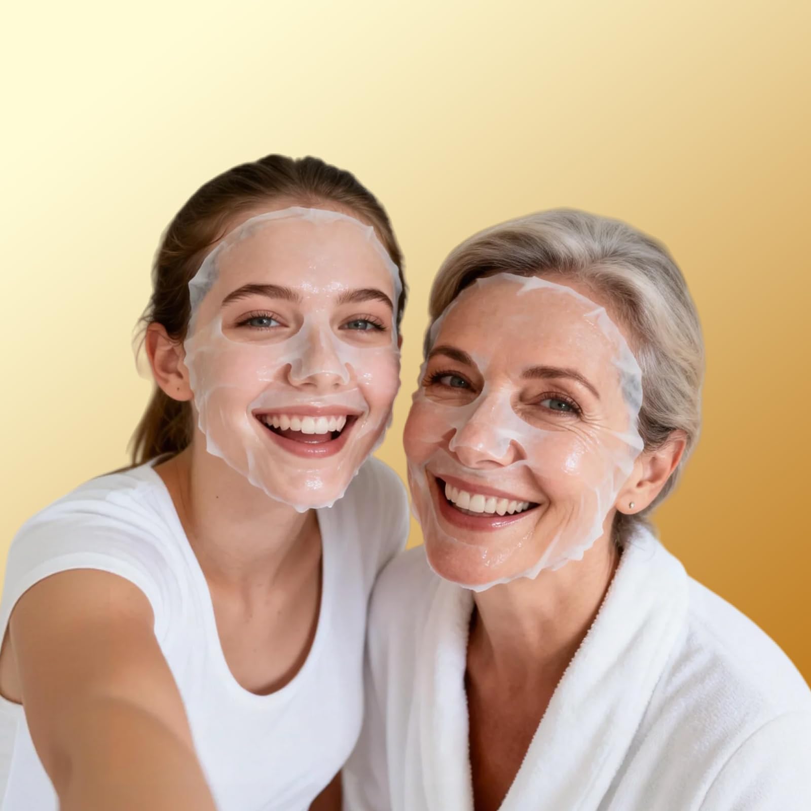 Mascarillas Faciales Reafirmantes y Luminosas Beinno - Mascarilla Facial que Ayuda a Reducir la Apariencia de Arrugas, Promover un Cutis Radiante, Mejorar la Apariencia de la Elasticidad, Paquete de 5
