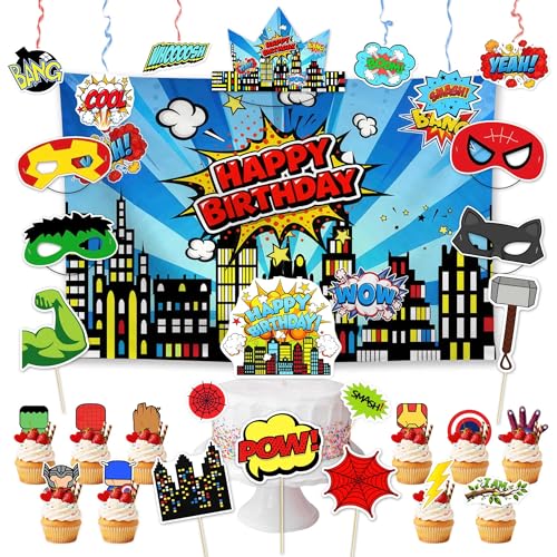 Fournitures de fête de super-héros de ville pour réussir facilement un anniversaire enfant