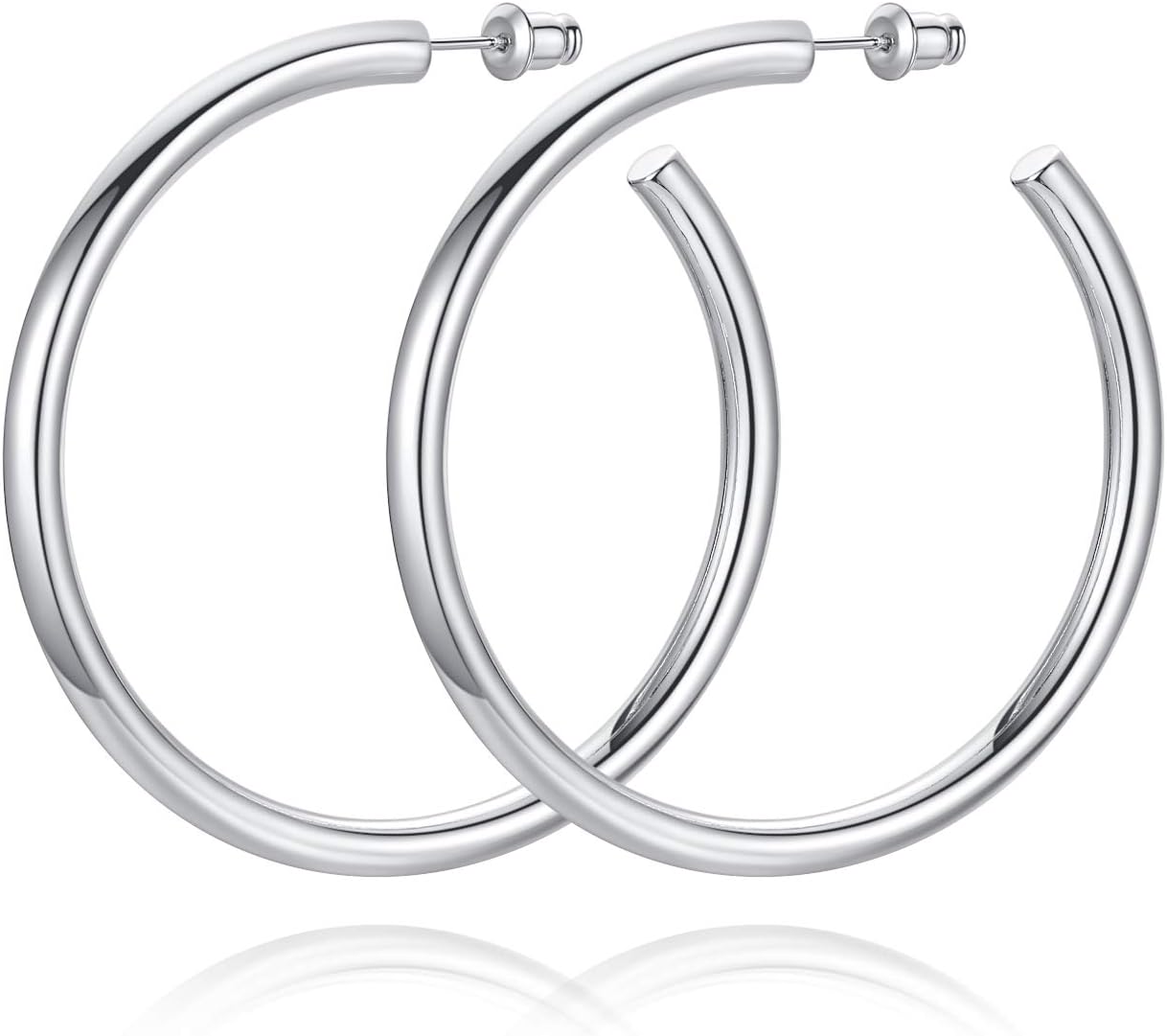 14K Gold Plated Hoop Earrings for Women Chunky Hoop Earrings for Women