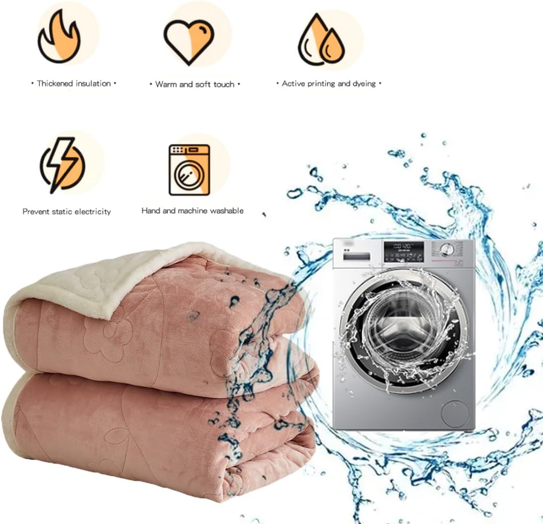 Throw Blanket for Couch, Soft Warm Thick Blanket for Sofa, Room Decor, Autumn Winter Blanket for Women Men Mom Dad for Couch, Bed, Travel, Pet(Blue,6.5'x7.5')