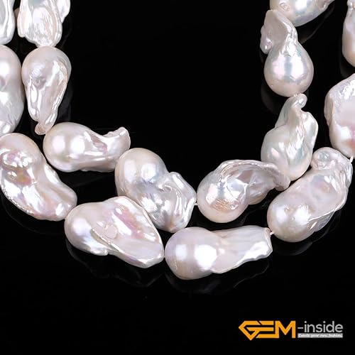 Miniatura 8 de GEM-Inside - Cuentas de piedra nuclear Edison nuclear de 0.591 x 0.866 in para hacer joyas, cuentas sueltas de 15 pulgadas