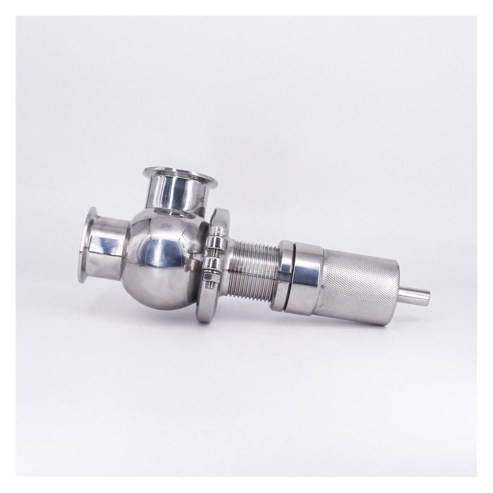 Valvola dell'acqua di collegamento senza drip 2 "TRI TI CLAMP VALVOLA DI SICUREZZA DI SICUREZZA SICURATORE SICURO SICURO 304 Acciaio inossidabile Acciaio inossidabile Gas liquefatto