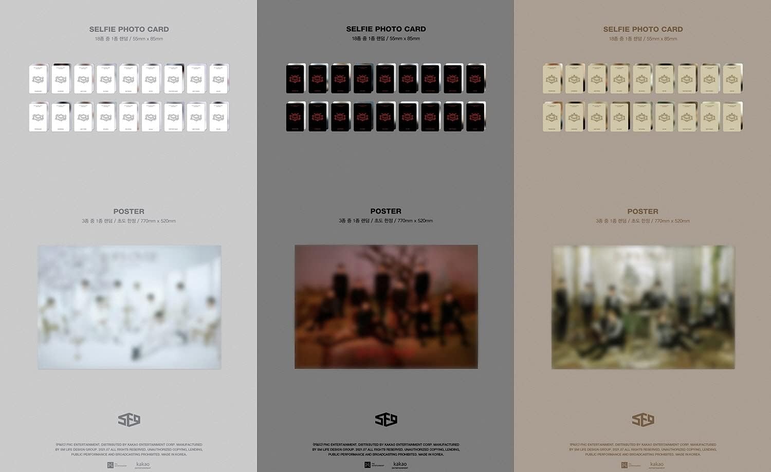 FNC Entertainment SF9 - TURN OVER SPECIAL EDITION [Random ver.] (9th Mini Album) Album+Extra Photocards Set