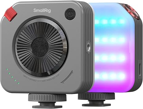 SMALLRIG P108 Neo Mini RGBWW LED Video Light, Portable Camera Fill Light