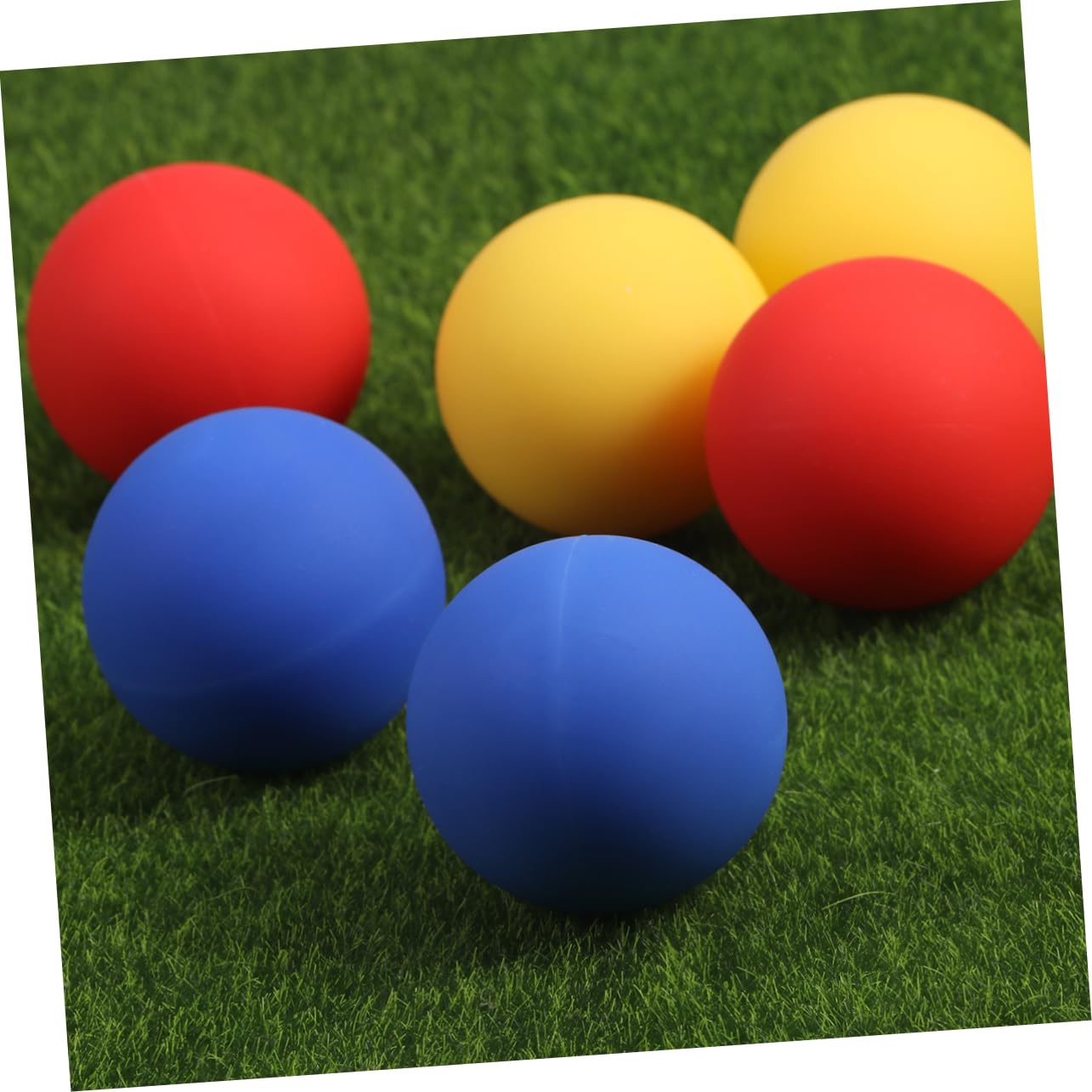 Balles de Massage en Silicone Couleur Aléatoire Lot de 10 Balle de Massage des Tissus Profonds pour Relâchement et Points de Déclenchement, Portable