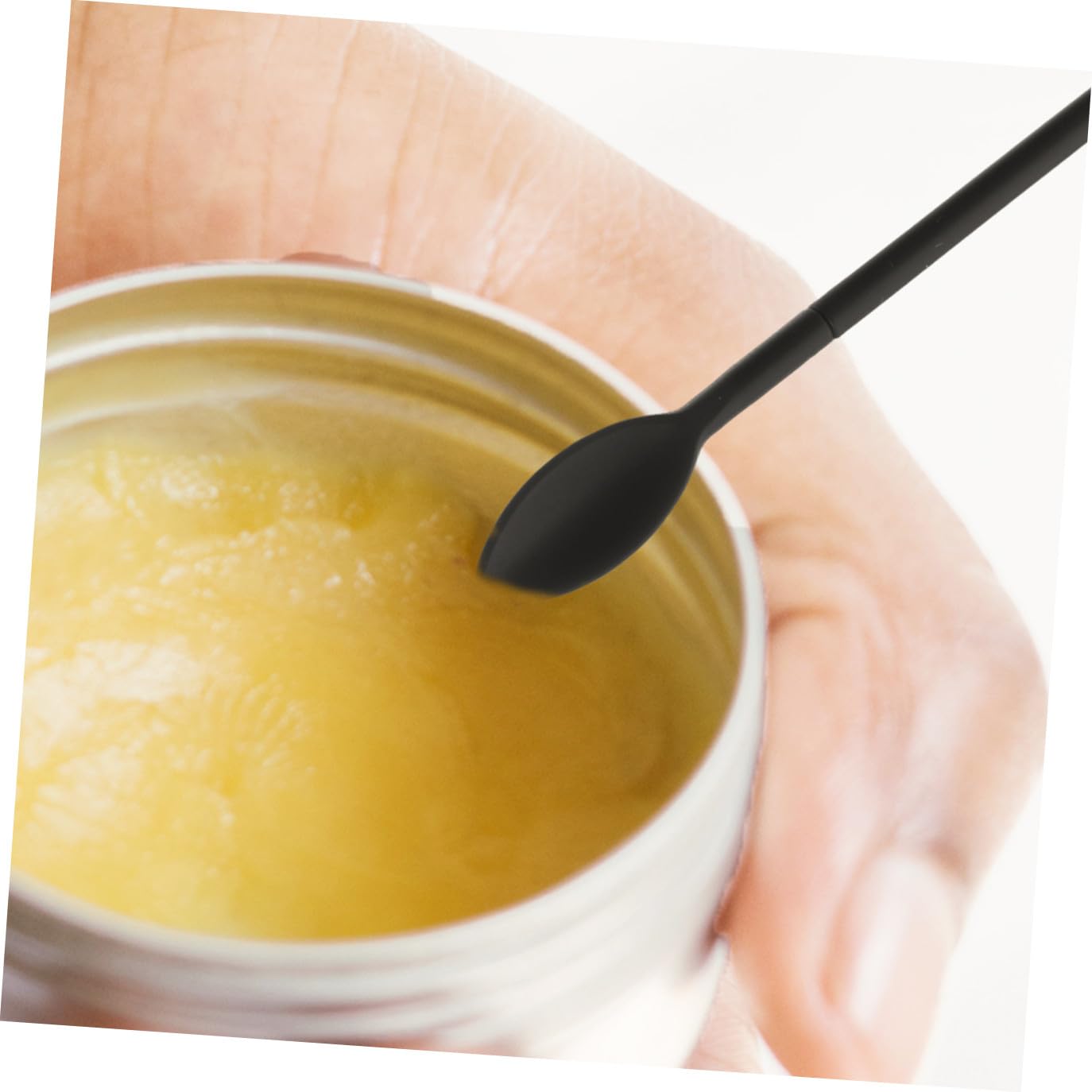 SHINEOFI Mini Silikonspatel mit Langem Griff Flexibler Kosmetik Küchenhelfer für Marmelade Lotion und Make up Hitzebeständig Ergonomisch Langlebig Vielseitig für Haushalt und Gastronomie